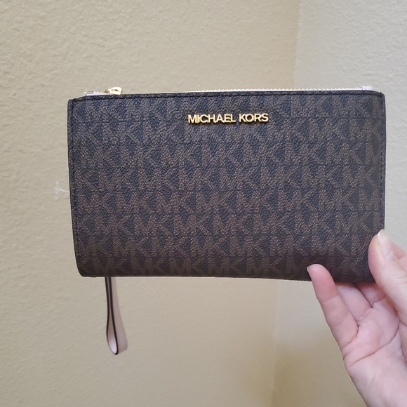 Michael kors Jet Set Double Zip Wristlet Wallet - Picture 9 of 10